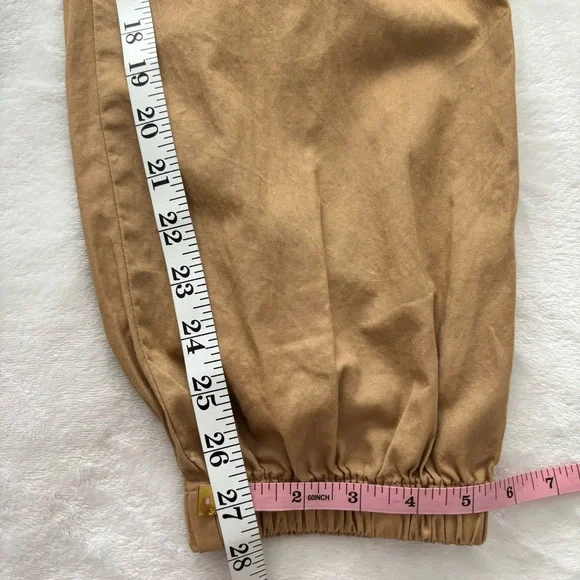 FOR THE REPUBLIC Cotton Khaki Cargo Jogger Pants--M - Picture 16 of 16